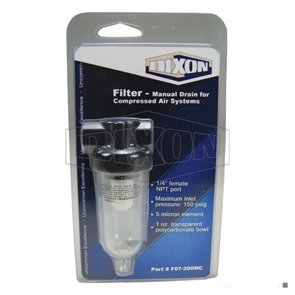 Dixon PNEUMATIC DISPLAY 1/4 in SERIES1 CARDED MINI PND-F07-200MC - main